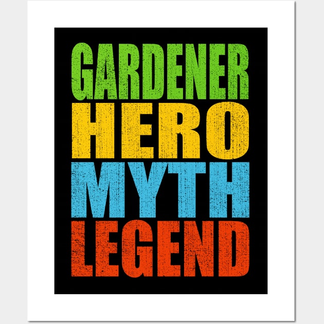 Gardener Hero Myth Legend Wall Art by Moonsmile Products